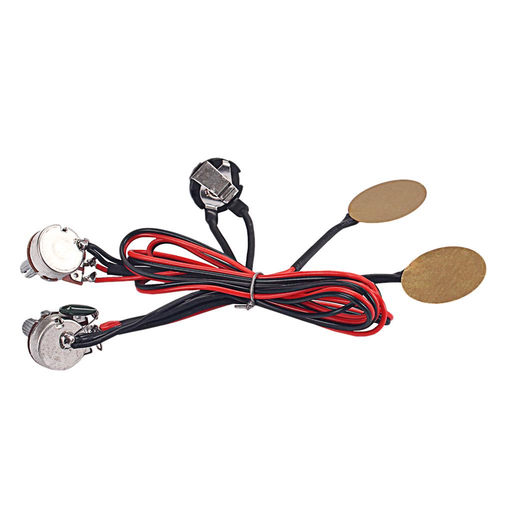 1 Set Circuit Wiring Harness Kit B500K A500K Potentiometers Pots