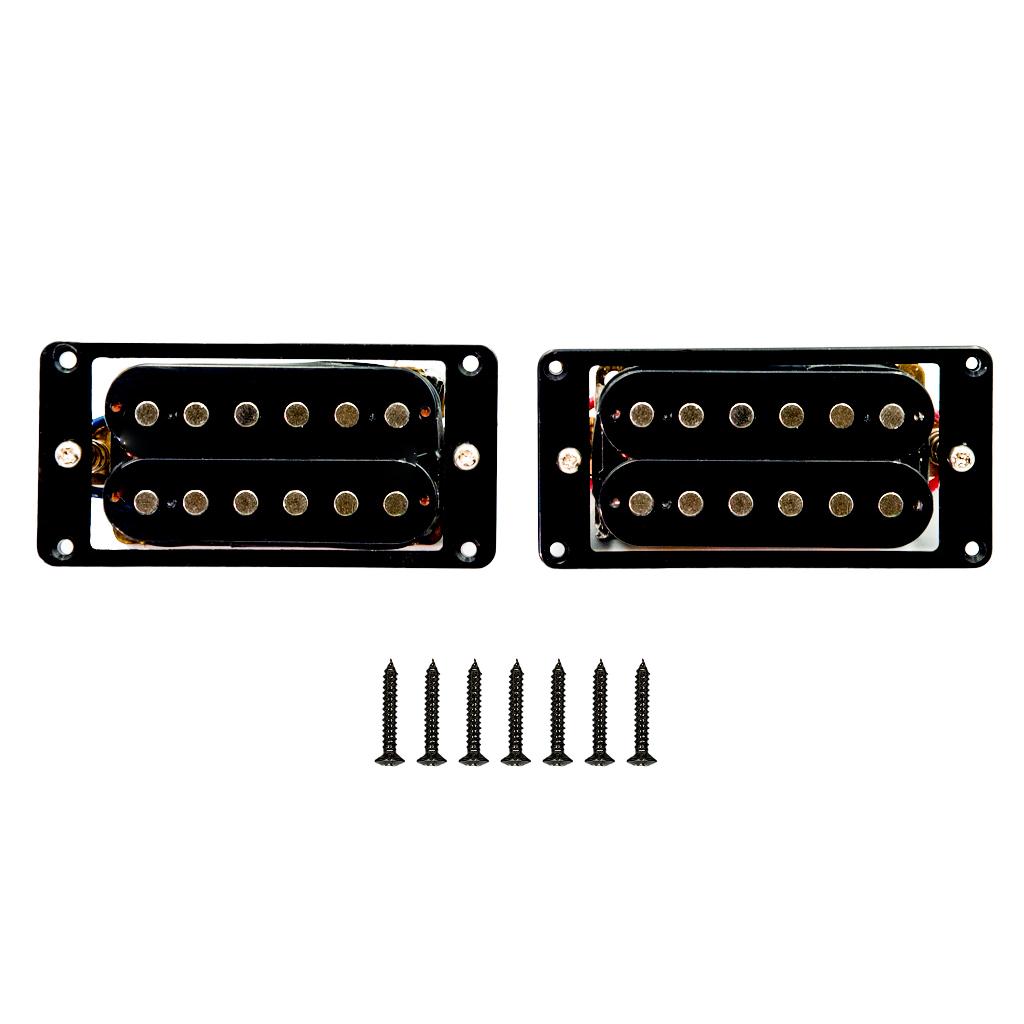 Electric Guitar Pickup Humbucker Ceramic Magnets Neck Pickup Black