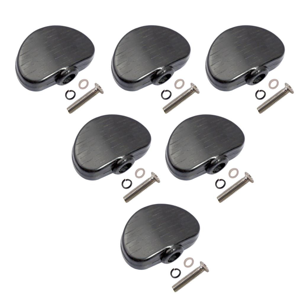 6Pcs Guitar Tuning Pegs keys Tuners Machine Heads Replacement Buttons Black