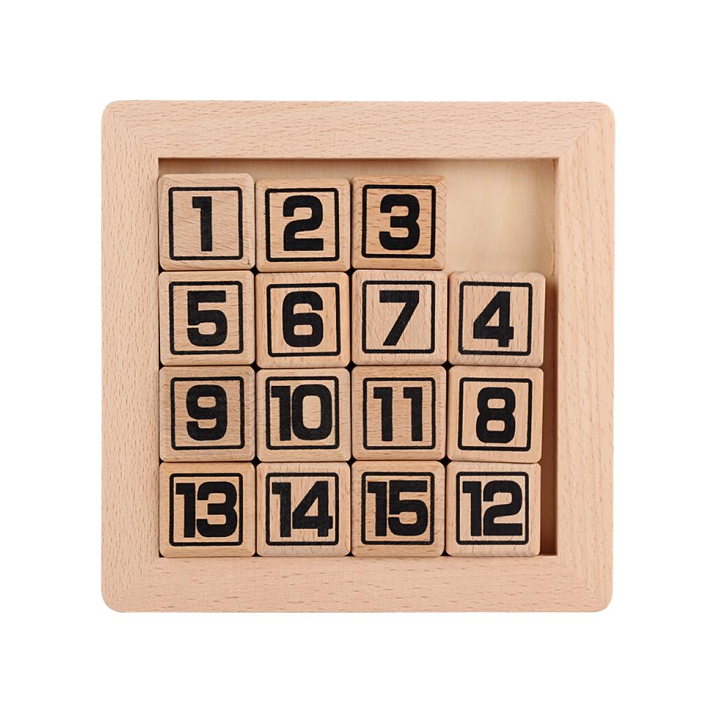 Brain Teaser Wooden Jigsaw Puzzle HuaRong Sliding Block Puzzle Klotski Black