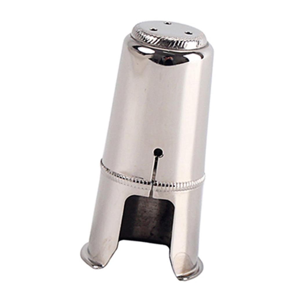 Brass Mouthpiece Cap for Alto/Tenor/Soprano Saxophone Soprano-Silver