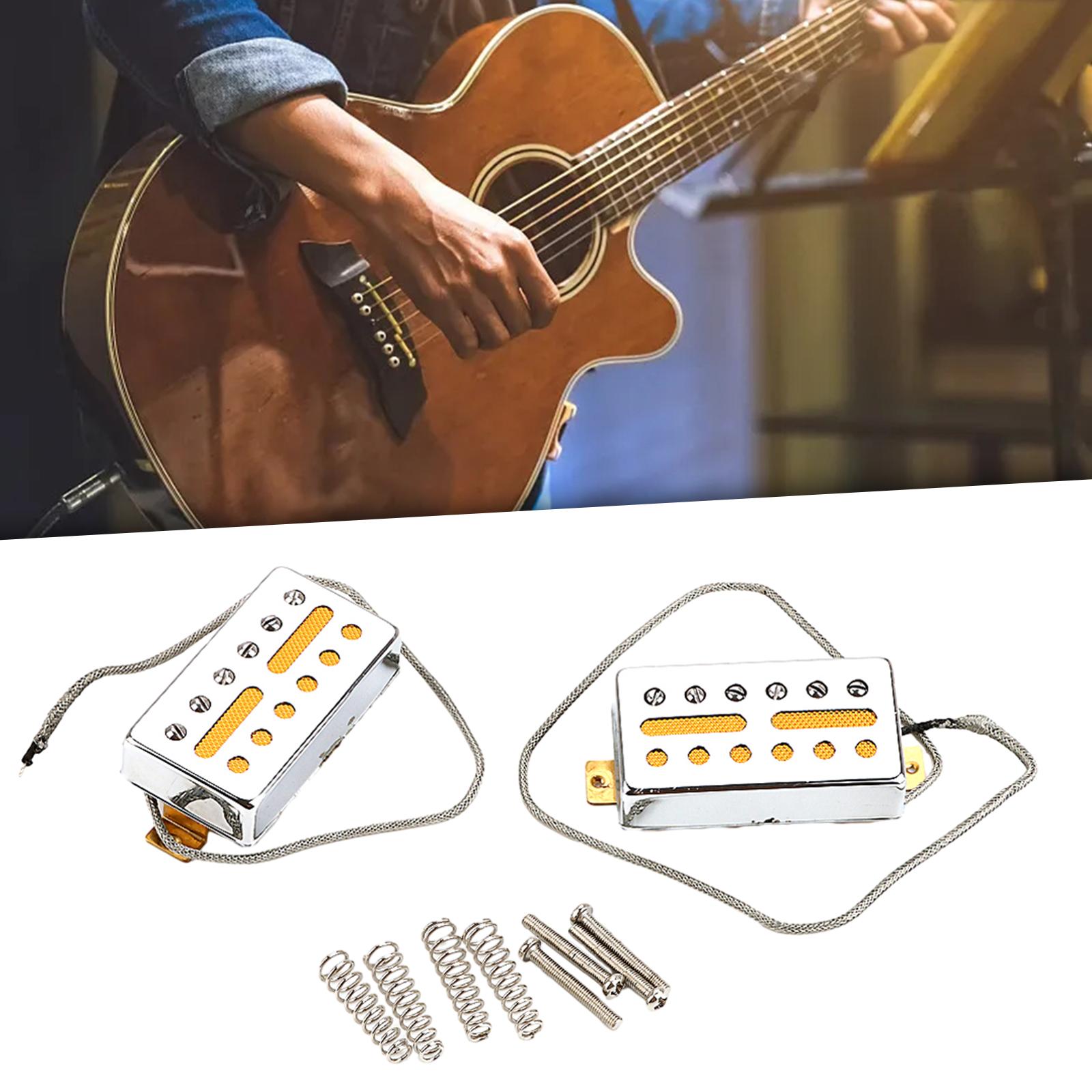 2 Pieces Guitar Pickup Fittings Electric Bass Guitar Replacement Accessories