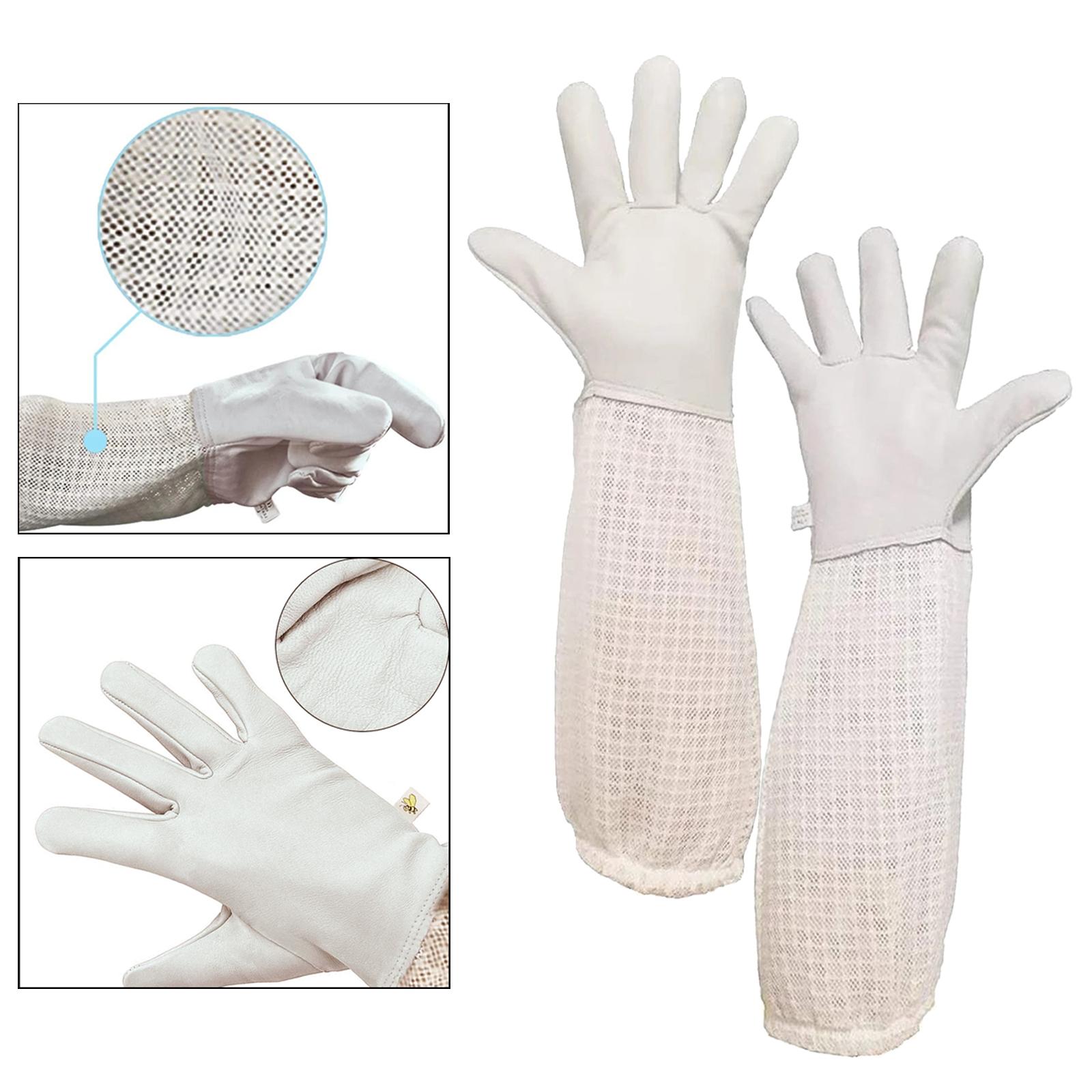 Premium Beekeeping Glove Durable Anti Pricks Protective for Men Women Adults