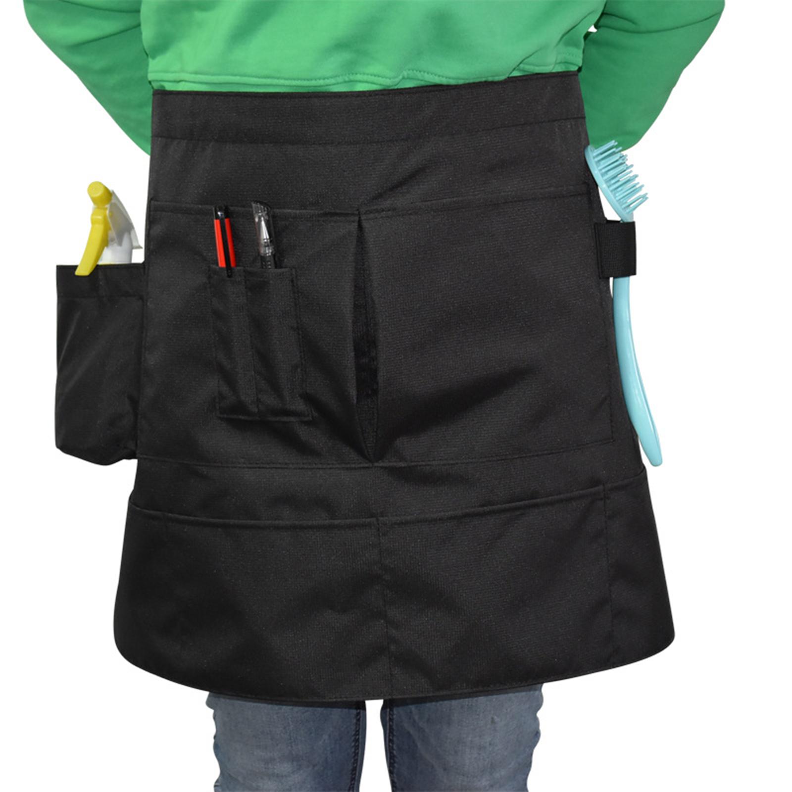 Heavy Duty Half Length Apron Oil Resistant Protective for Barbecue Kitchen