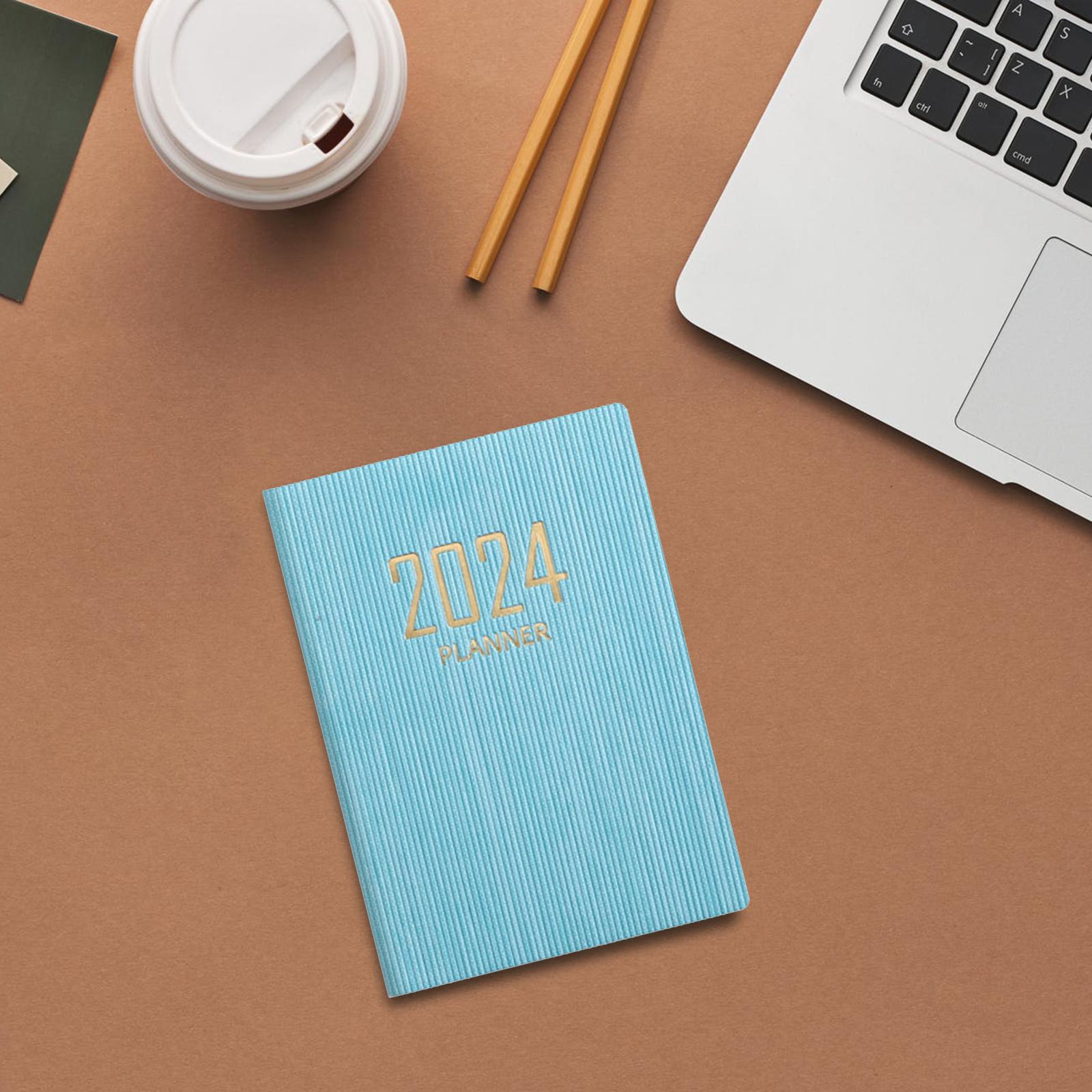 Schedule Notebook Monthly Planner Appointment Calendar Diary Journal Durable Blue