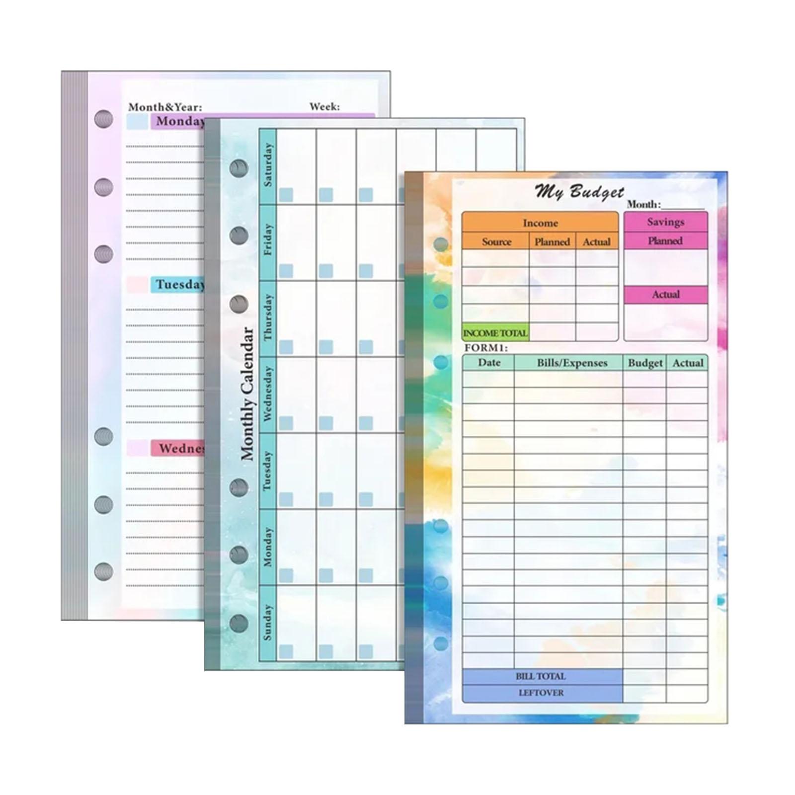 Loose Leaf Binder Insert A6