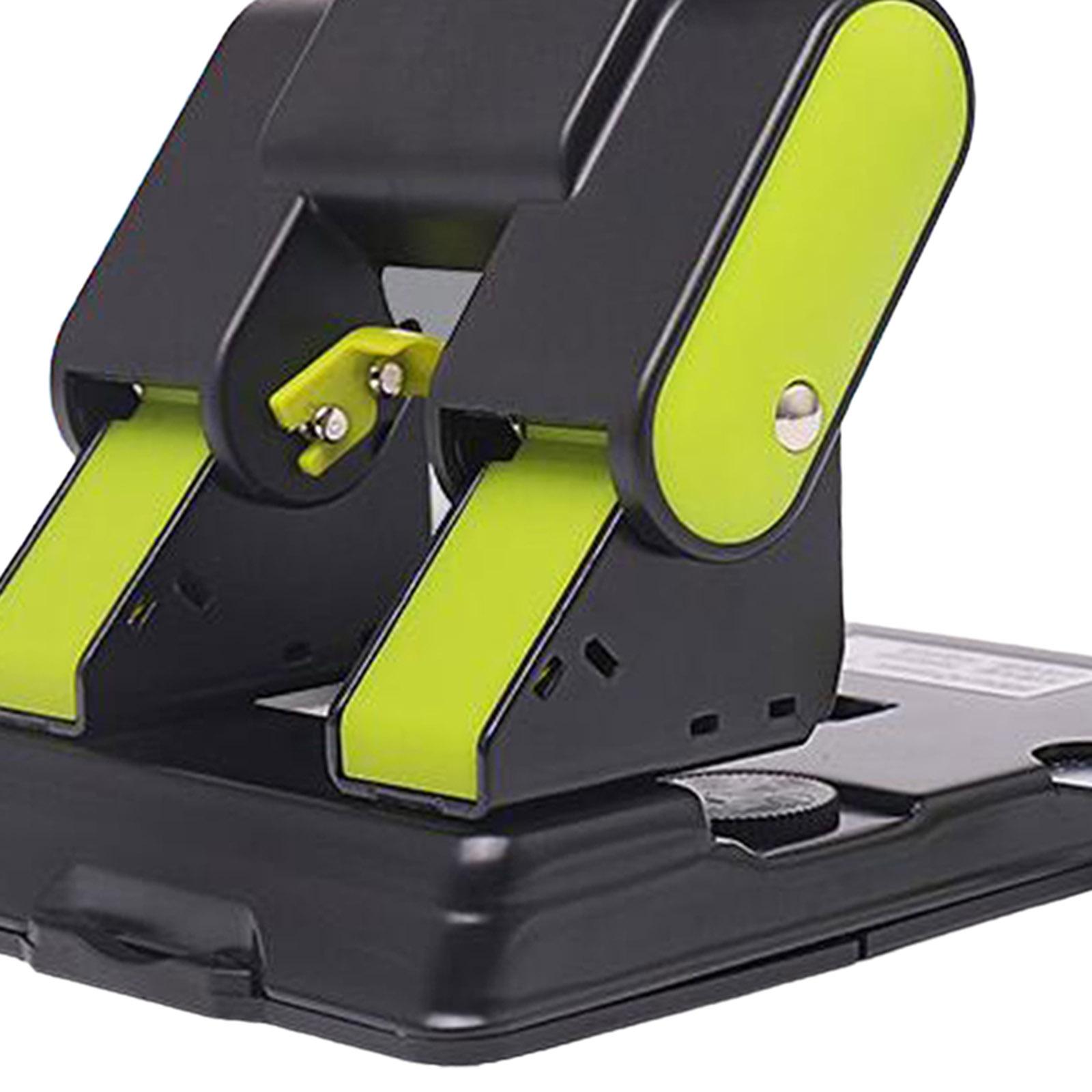 2 Hole Punch Adjustable Punch Spacing Sturdy Gifts Accurate Positioning 9302 Green