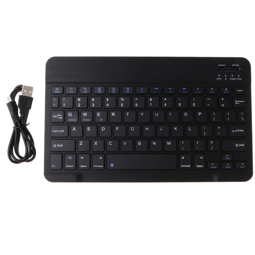 Ultra Slim Bluetooth Wireless Keyboard For iPad IOS ...