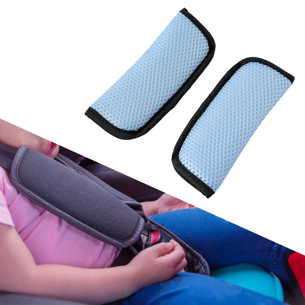 Kids Car Safety Seat Belt Covers Parts Child Children Boys Girls Blue