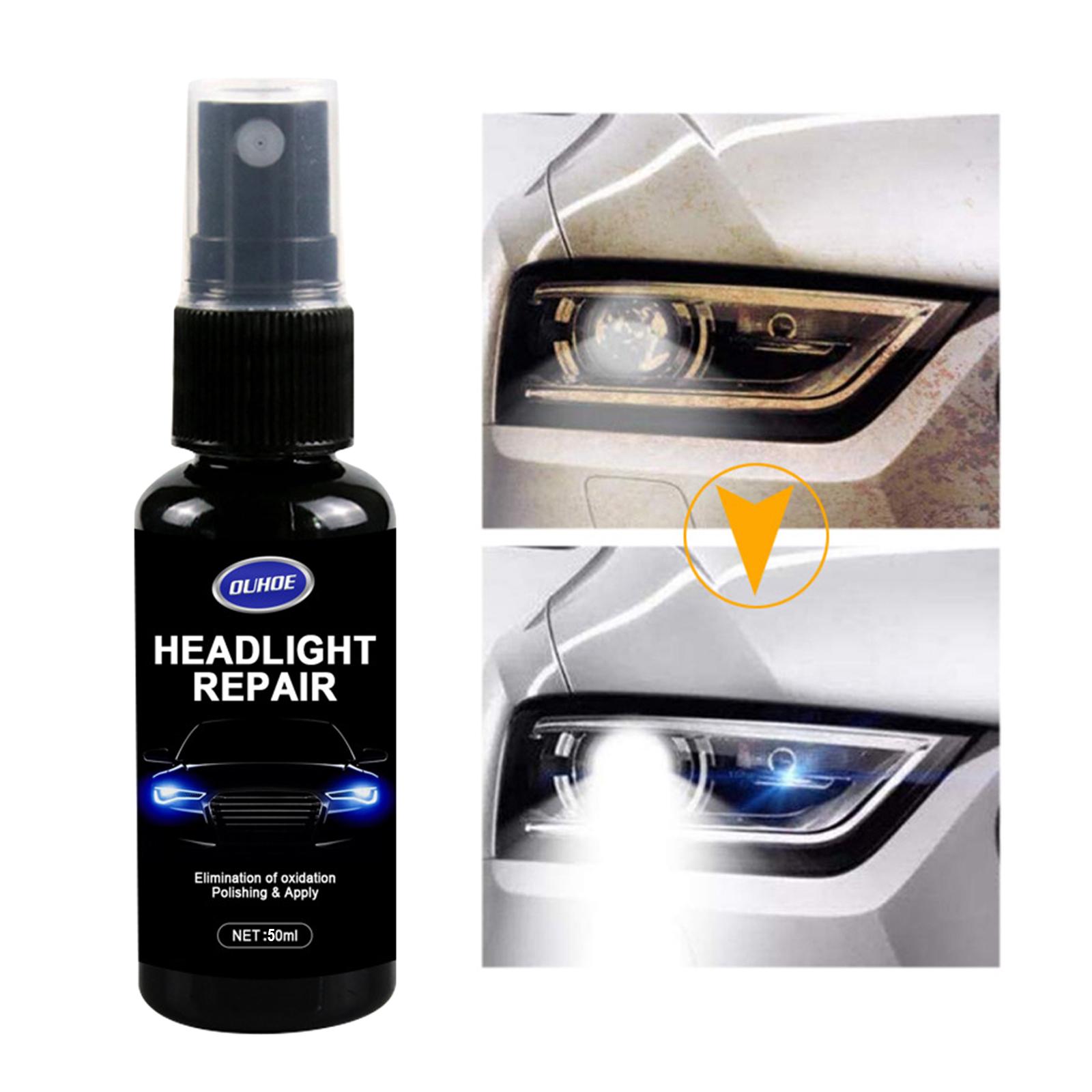 Car Headlight Repair Polish for Yellowing Light Scratch Blur Oxidation 50ml 