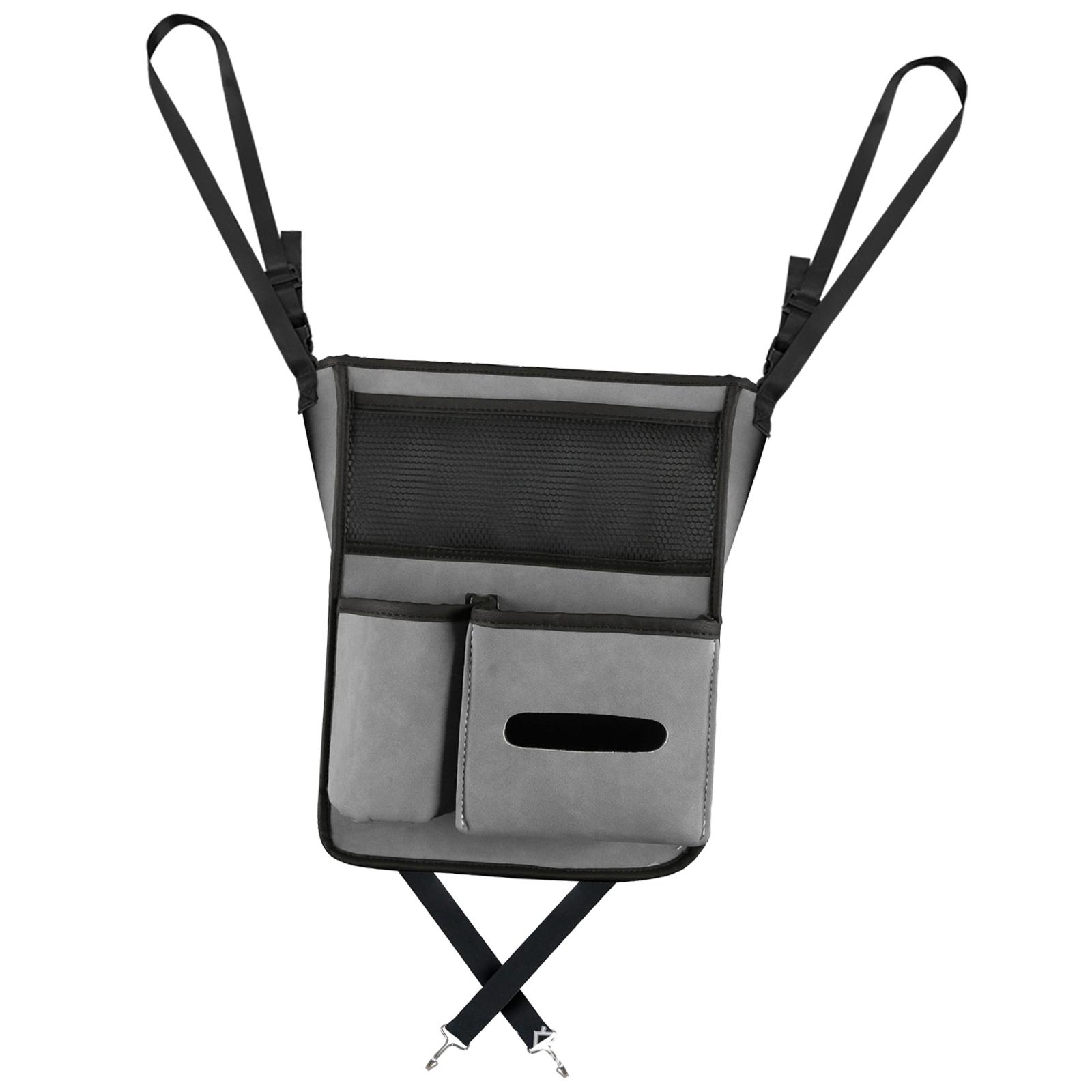 Car Back Seat Hanging Storage Organizer with Pockets Truck Gray