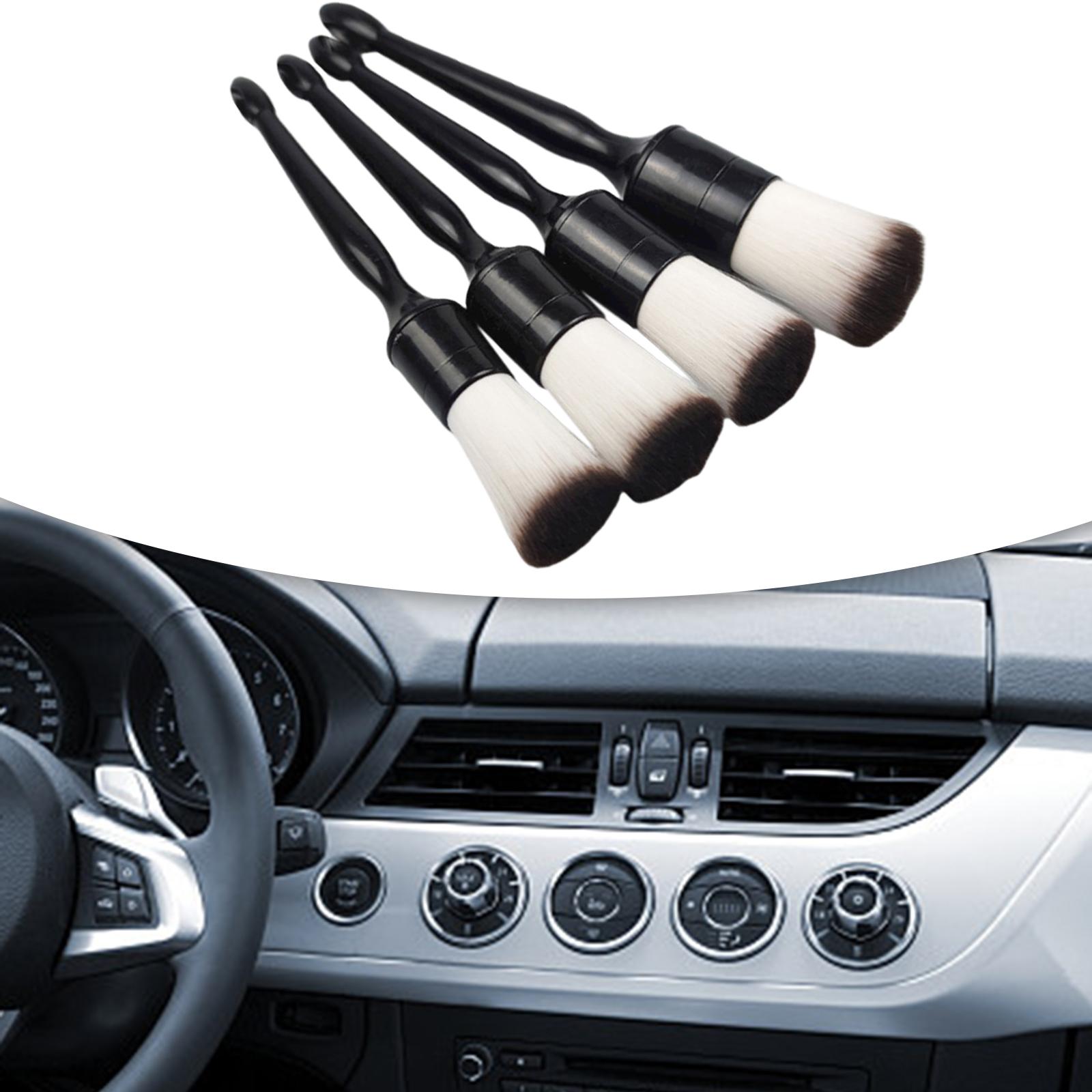 4 Pieces Car Detailing Brush Cleaner Glove Set Cleaner Car Detailing Brushes