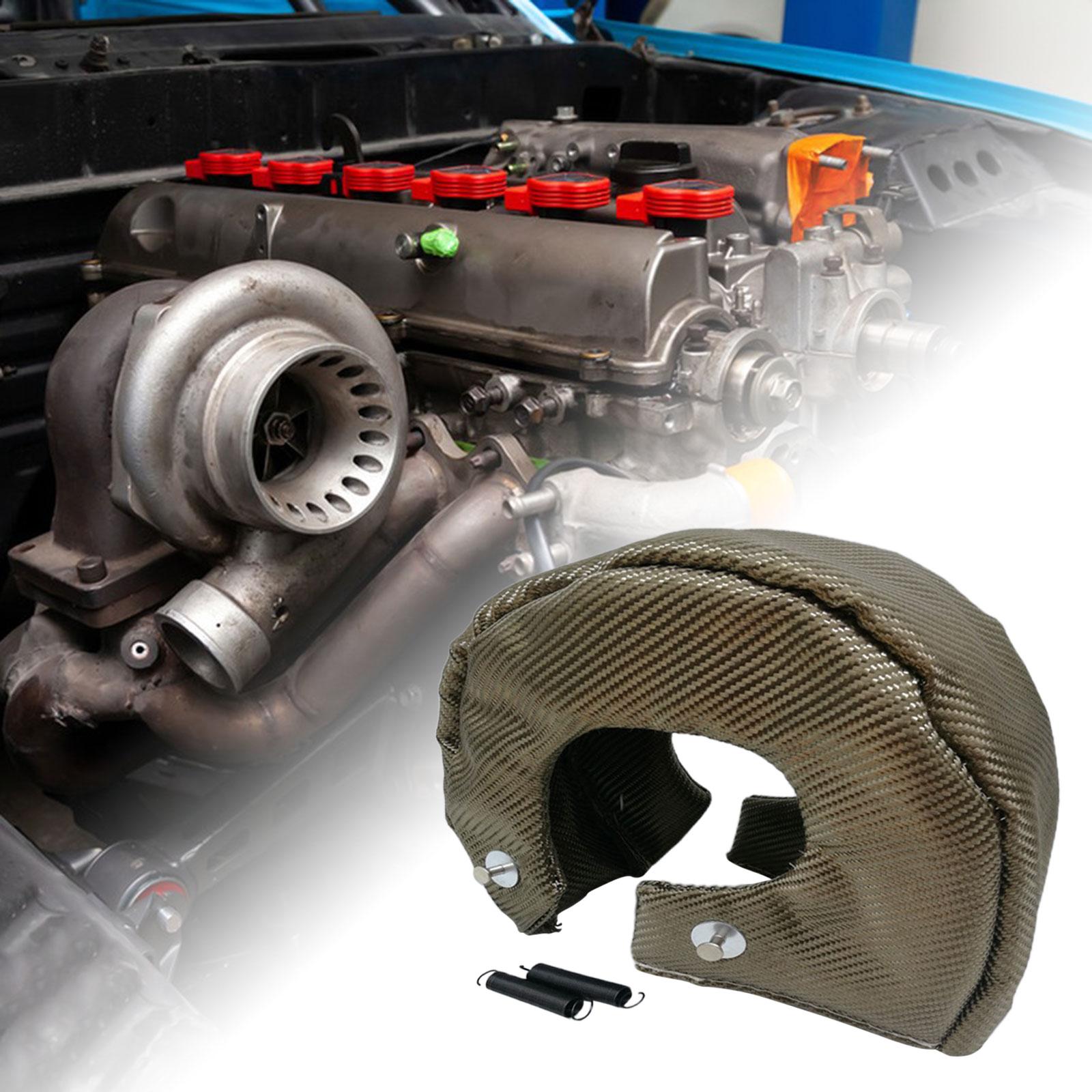 Turbocharger Cover Wrap with Locking Springs Turbo Blanket Heat Shield Cover T6