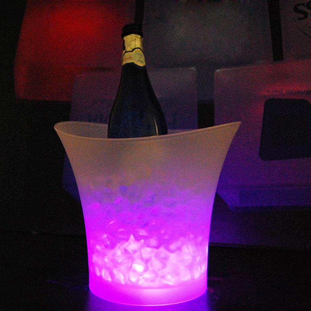 LED Ice Bucket Champagne Wine Beer Cooler Party 5L Green