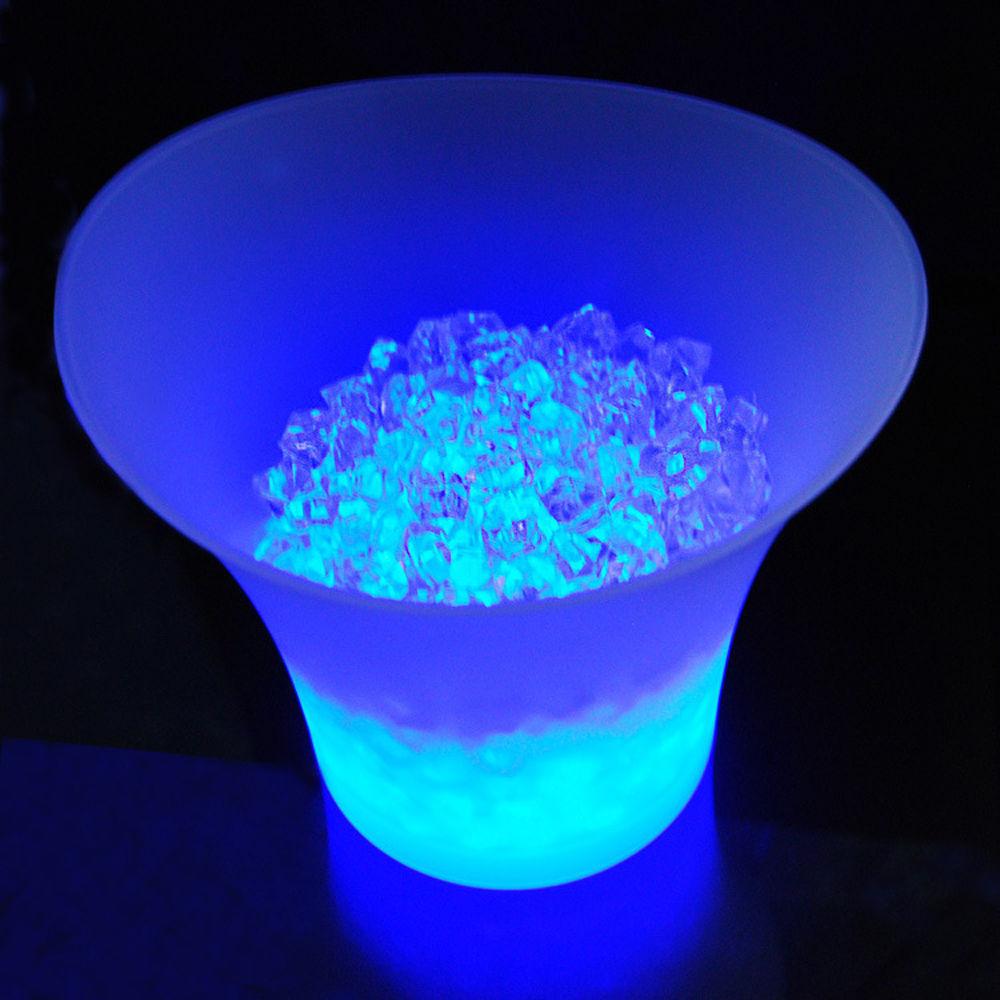 LED Ice Bucket Champagne Wine Beer Cooler Party 5L Green