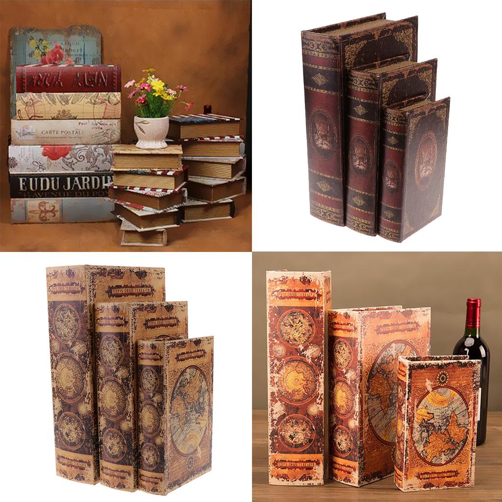 Study Room Simulation Book Ornaments Book Model For Home  Brown_A