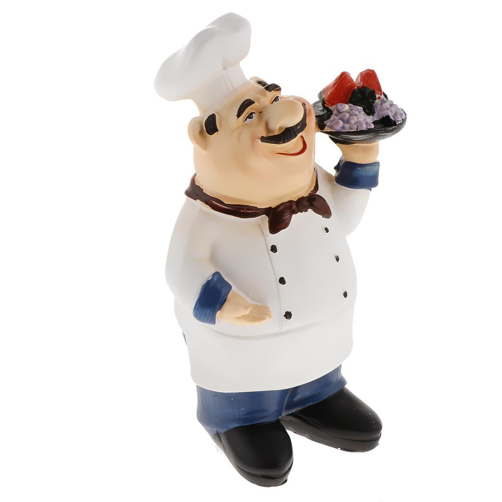 resin chef statue