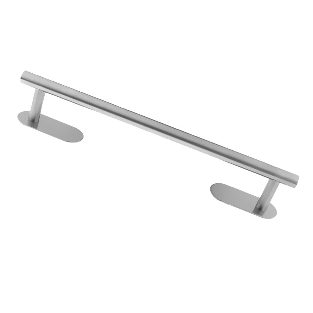 Bathroom Self Adhesive Single Towel Bar Brushed Stainless Steel