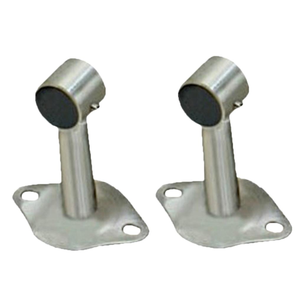 2pcs Curtain Rod Bracket Ceiling Mount Bracket Stainless Steel For