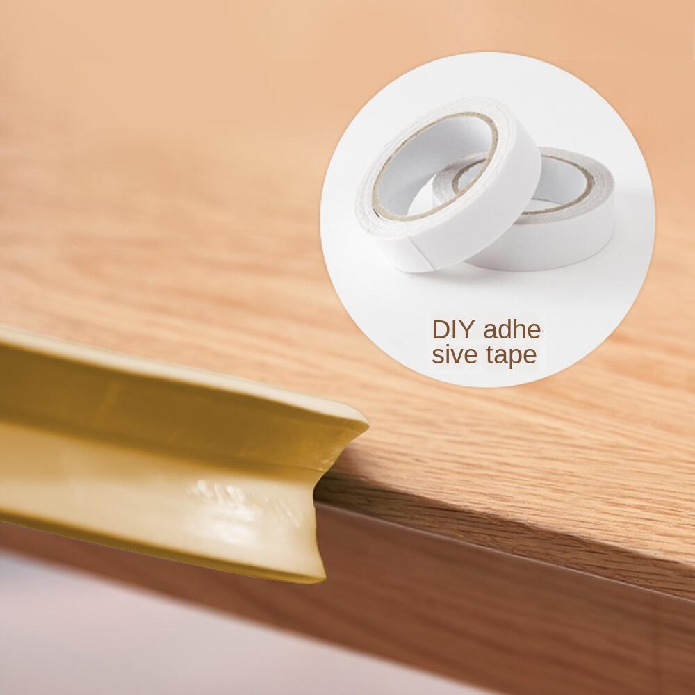 Baby Safety Protection Strip Table Desk Edge Guard D- 4m L Shape Wood Color