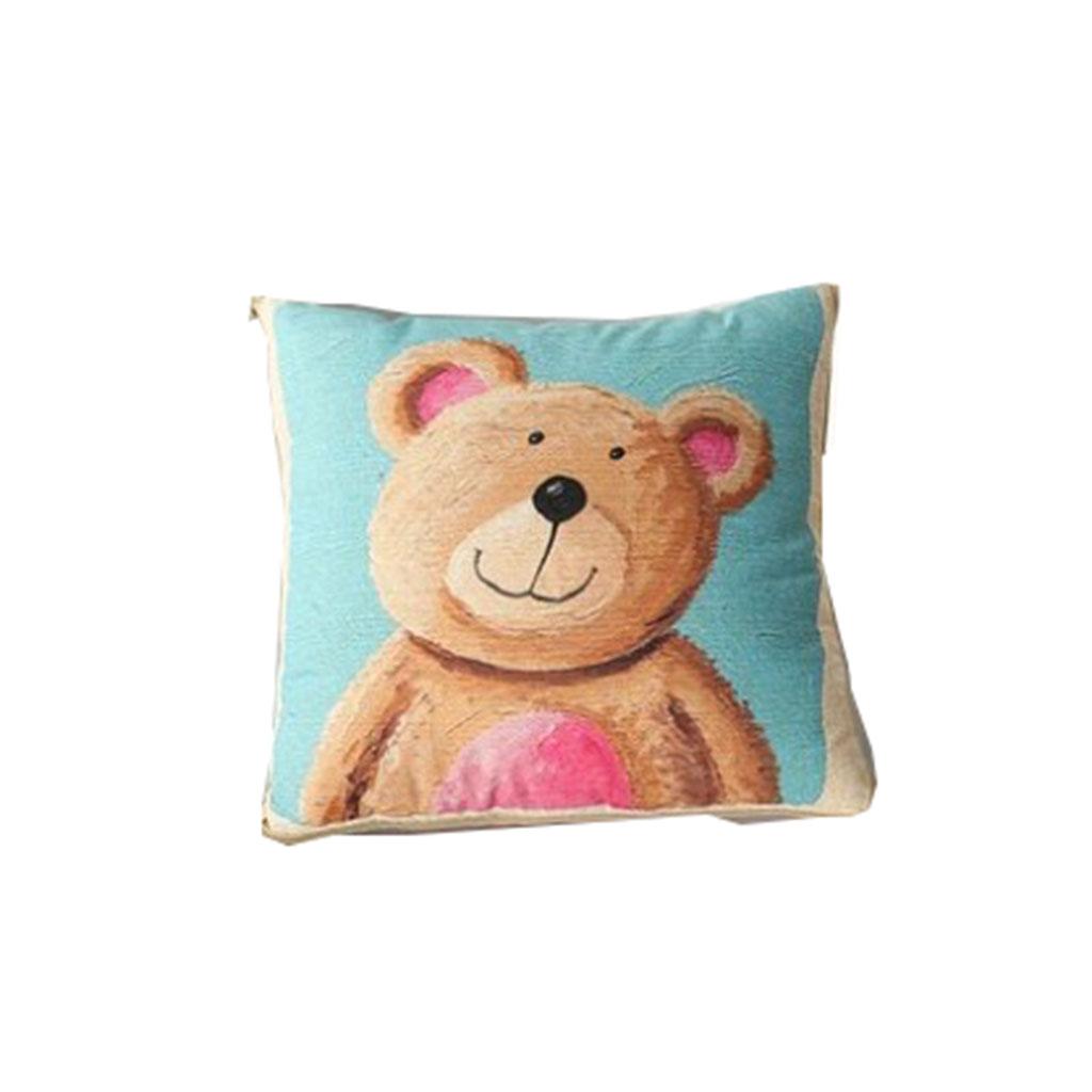 Korean Cartoon Pillow Quilt Lovely Pillow Car Cushion Nap Blanket  Cute bear  