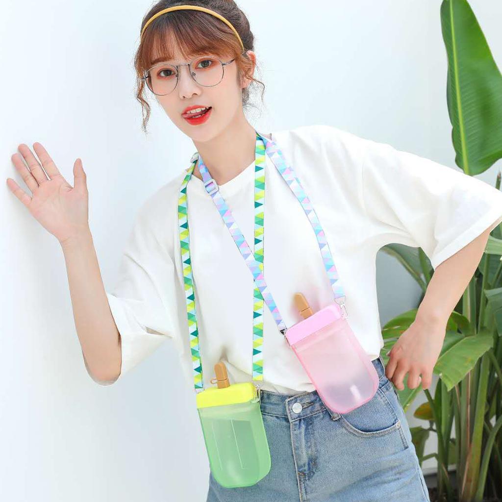 Water Bottles with Straws Kawaii Teen Drinking Cups Juice Water Jug Pink