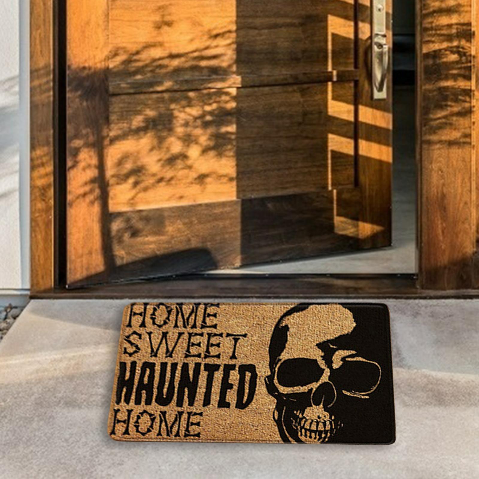 Printed Halloween Doormat Pumpkin Non-Slip Area Area Rug Office Bathroom style 6