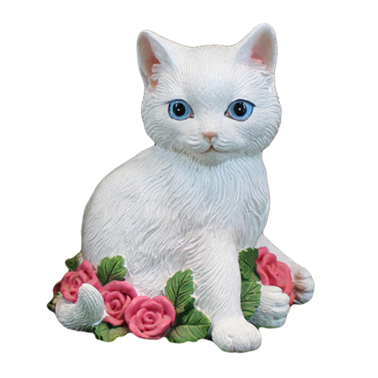 Cat Figurine Resin Statue