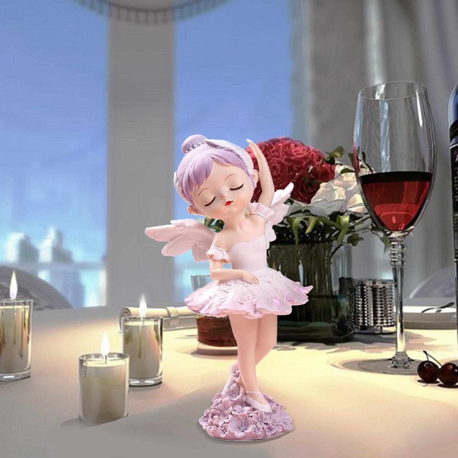 Ballet Ballerina Girl Cake Topper Figurine Miniature Dance Garden Standing A
