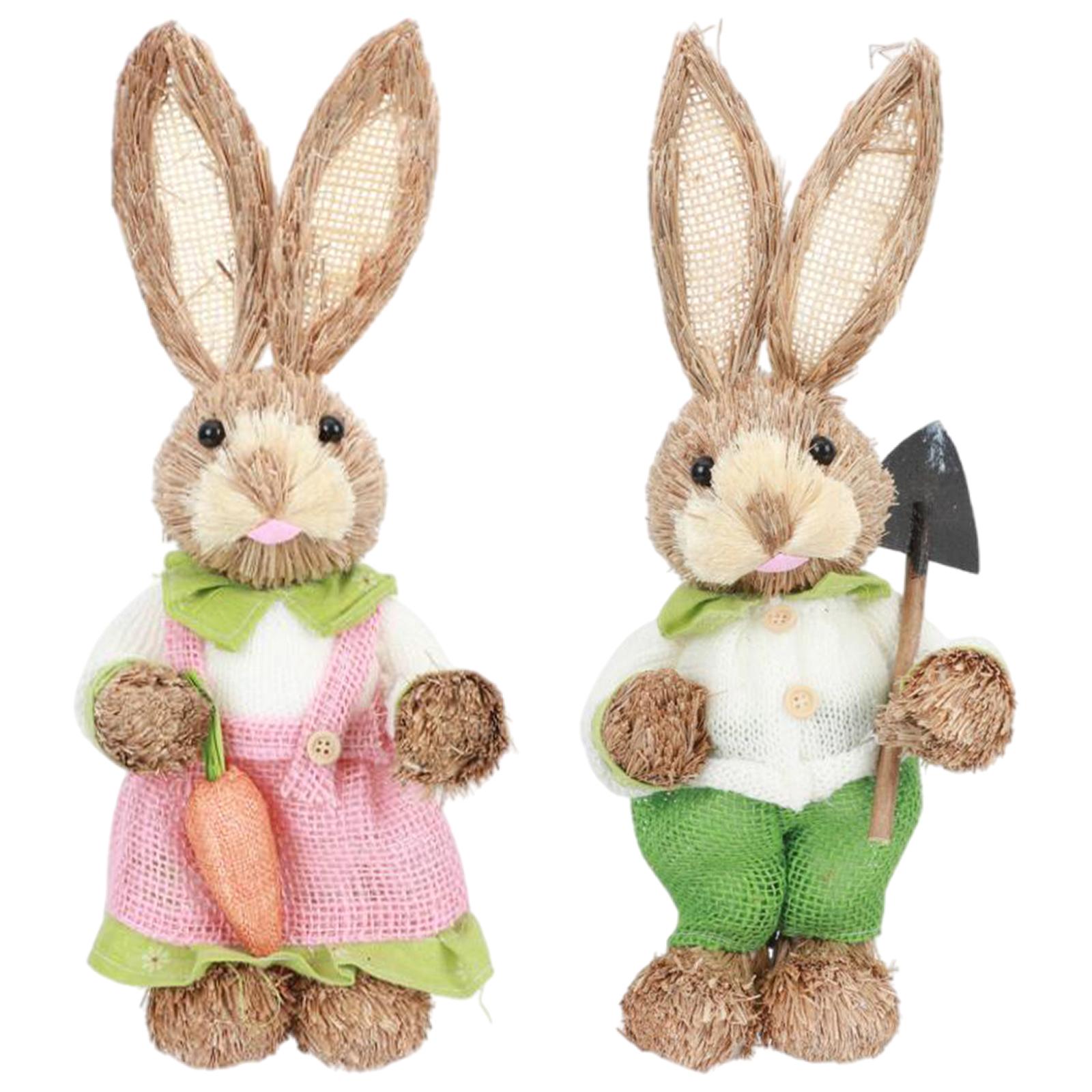 Straw Rabbit Decoration