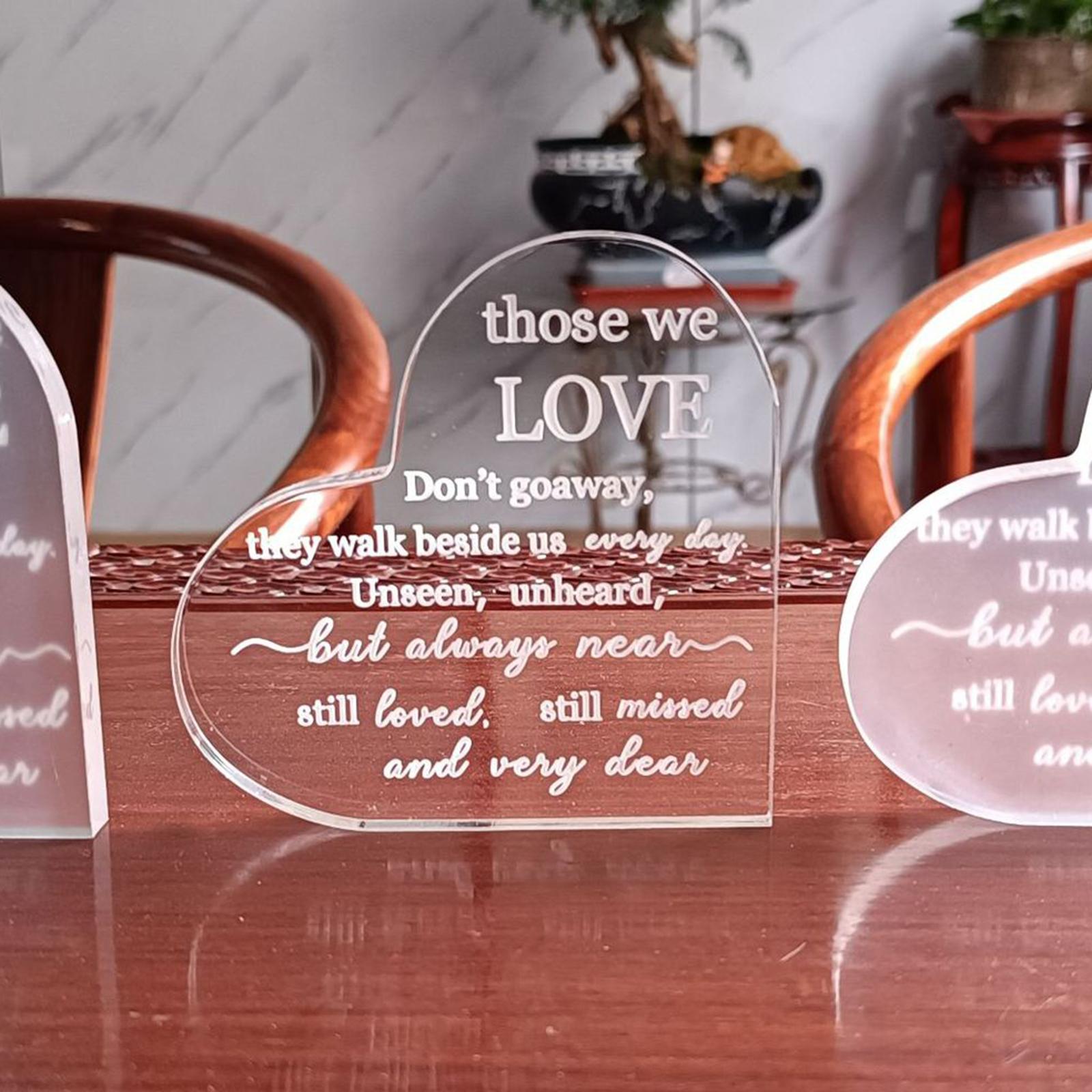 Sympathy Gift Memorial Bereavement Gifts for Home Ornaments 10x11x1cm