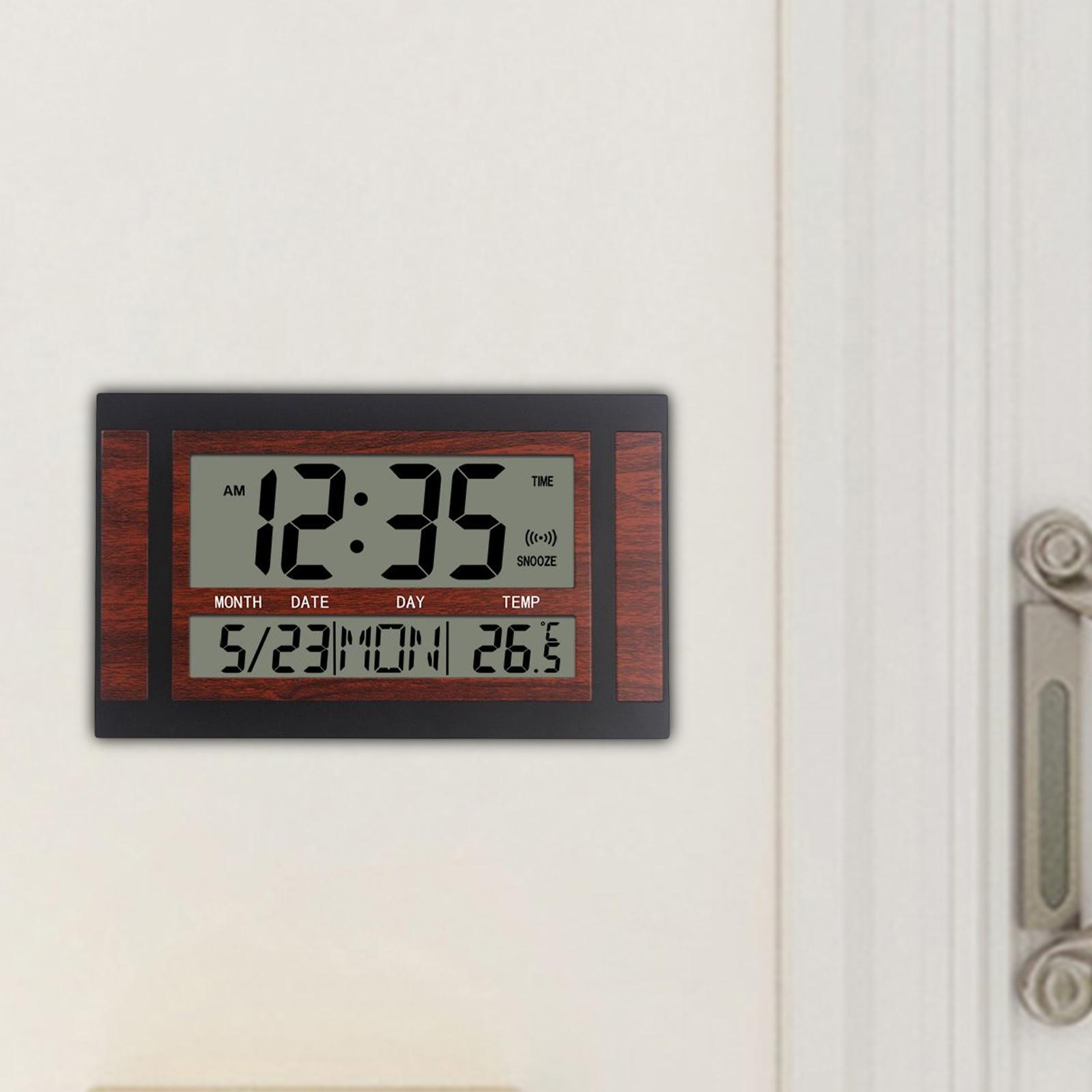 Digital Alarm Clock NightStand Timmer 12/24H Timing Wall Clocks Red Black