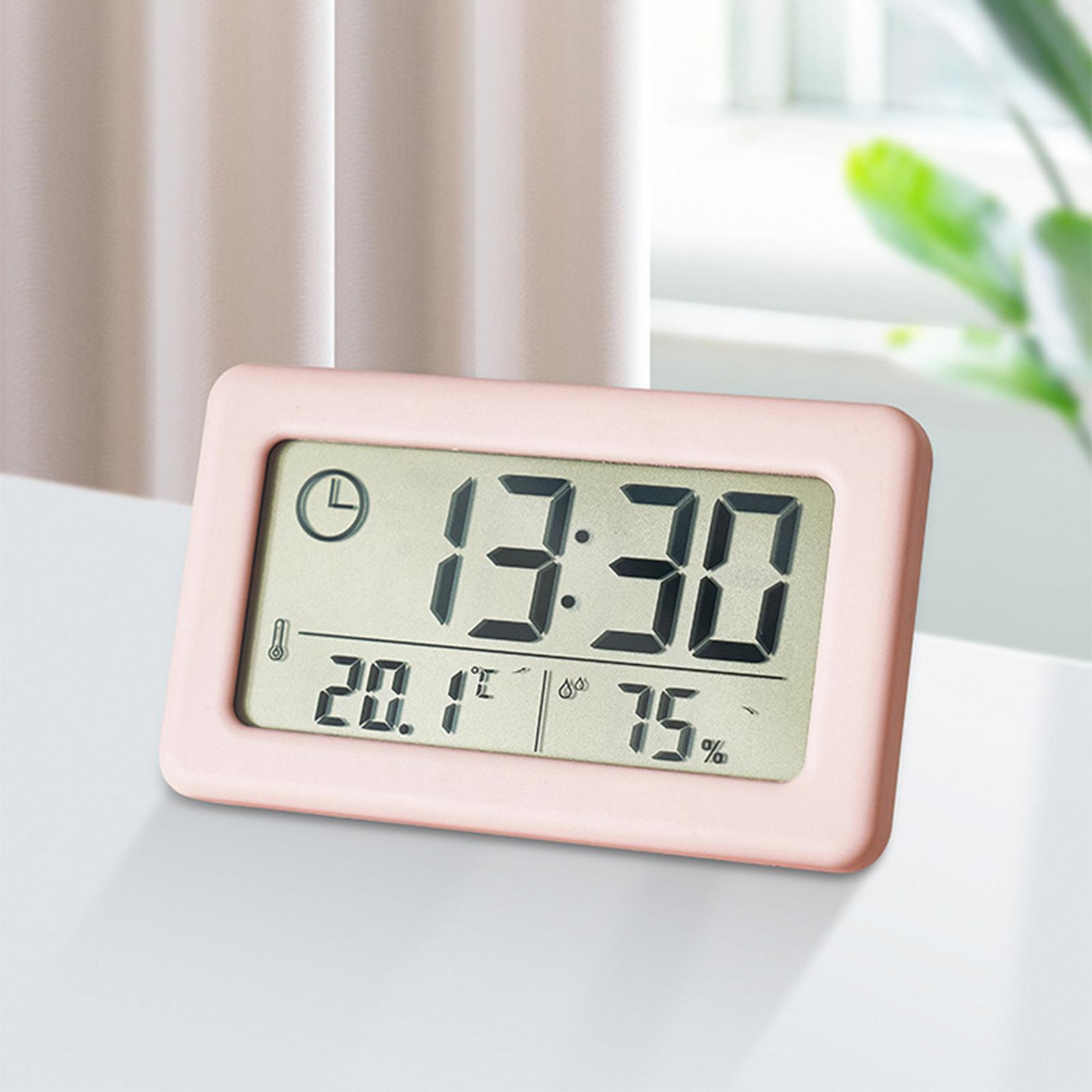 Digital Alarm Clock Indoor Temperature Hanging Home Desktop Study Room red