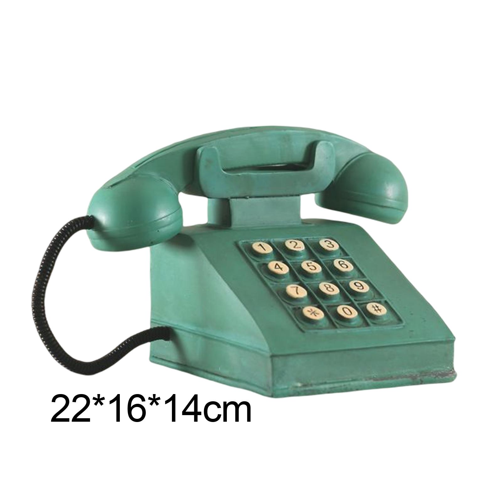 Classic American Telephone Model Statue for Hotel Desk Desktop