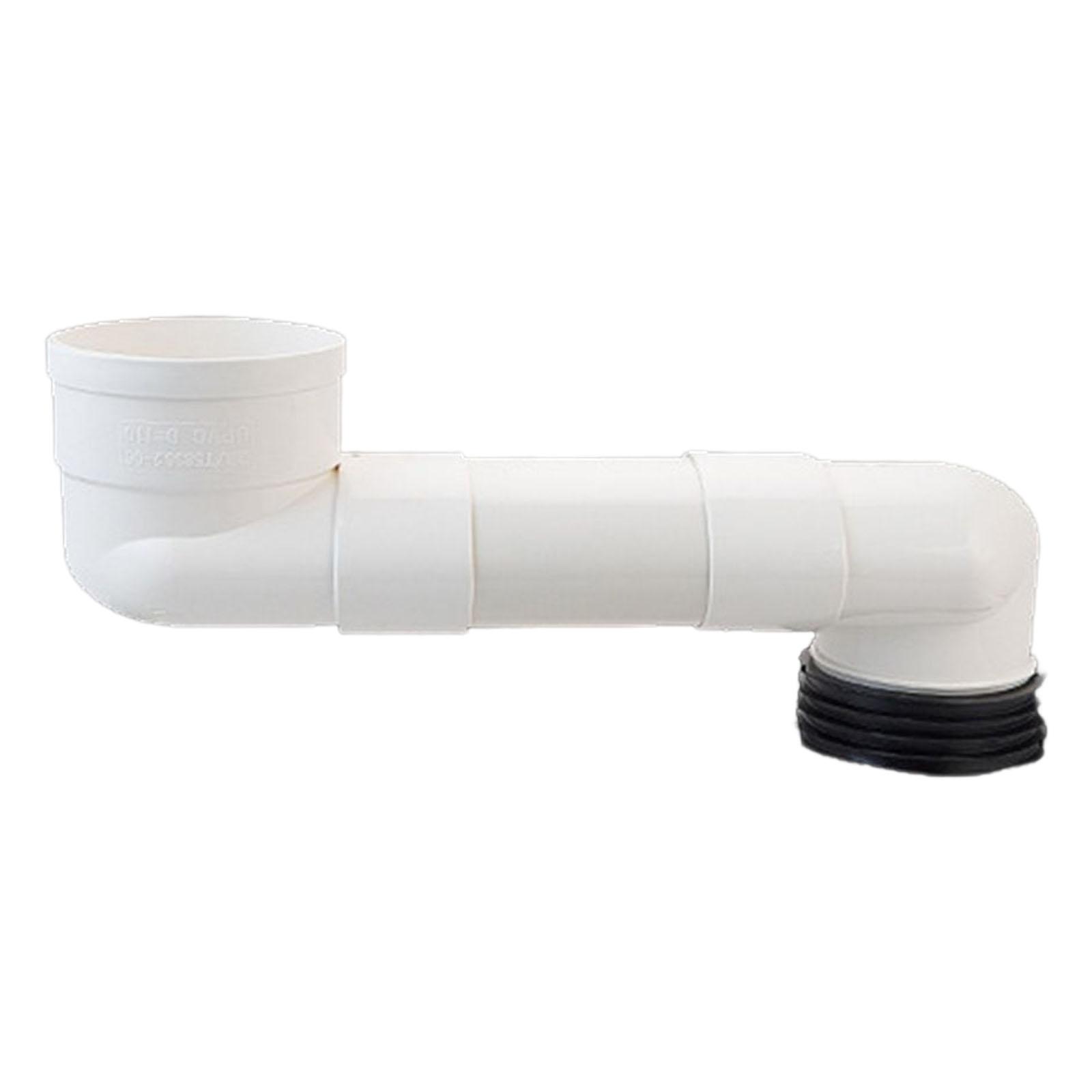 Offset Toilet Flange Extension Drain Pipe for Plumbing Drainage Systems 25cm