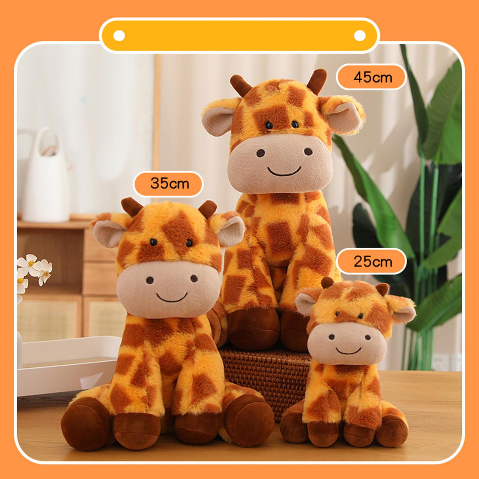 Cartoon Deer Plush Doll Comfortable for Cabinet Living Room Home Decorations 25cm