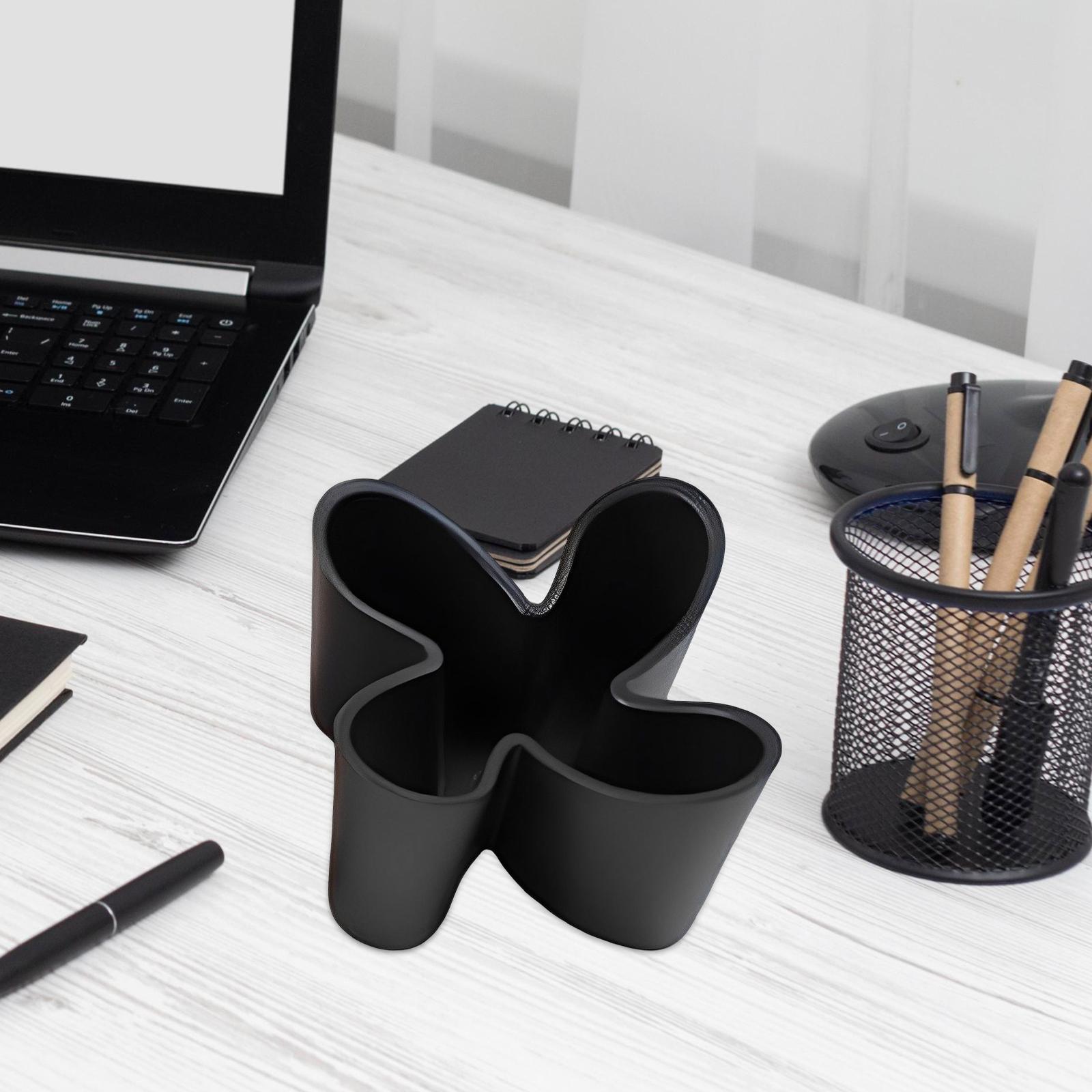 Desktop Organizer Storage Box Multifunctional Pencil Holder for Countertop Black