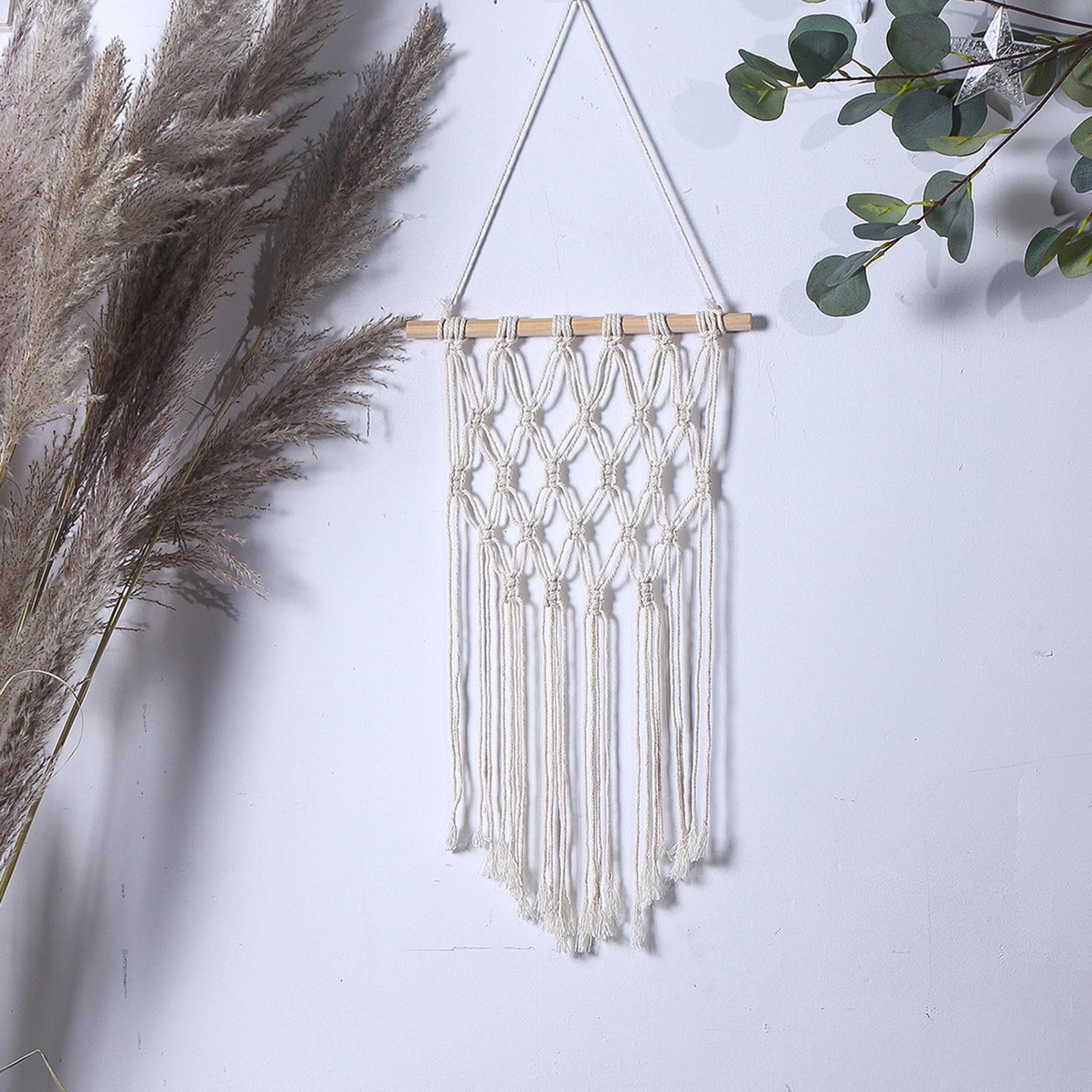 Macrame Woven Wall Hanging Bohemian Macrame Tapestry Braided Woven Tapestry