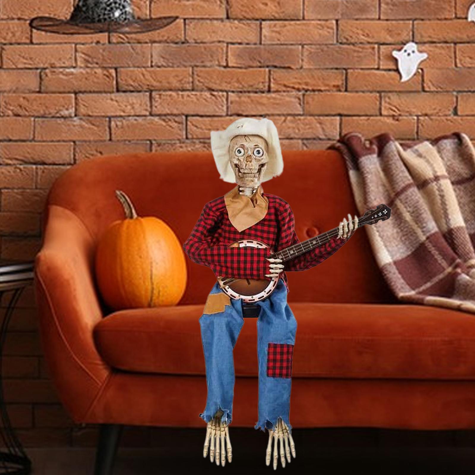Halloween Animated Skeletons Decorations Lawn Skeleton Model Scary Skeletons