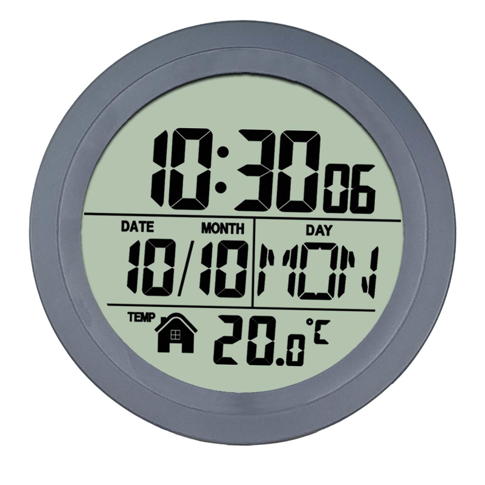 Digital Bathroom Wall Clock