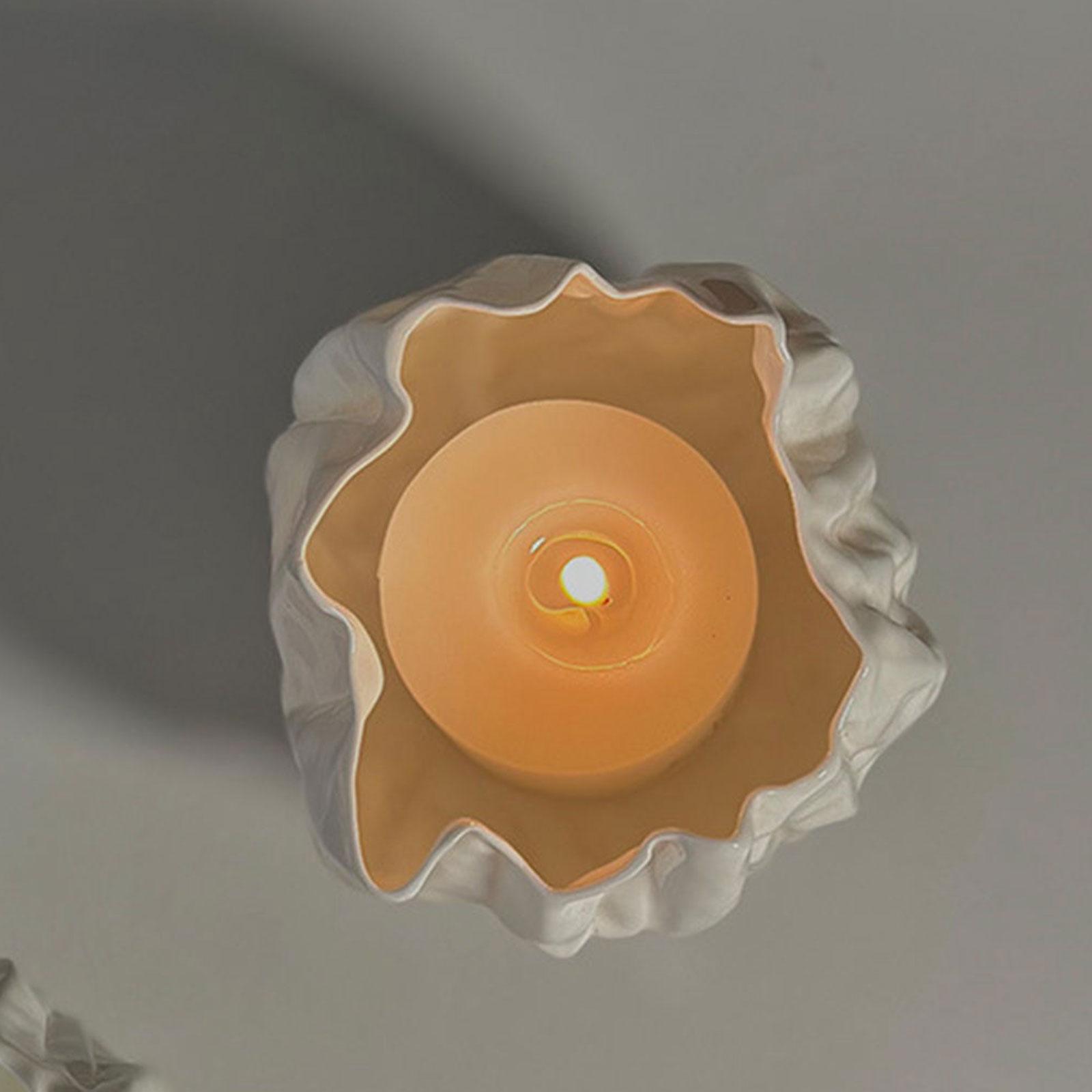 Tea Light Candle Holder Ceramic Wedding Table Centerpiece Halloween Ornament