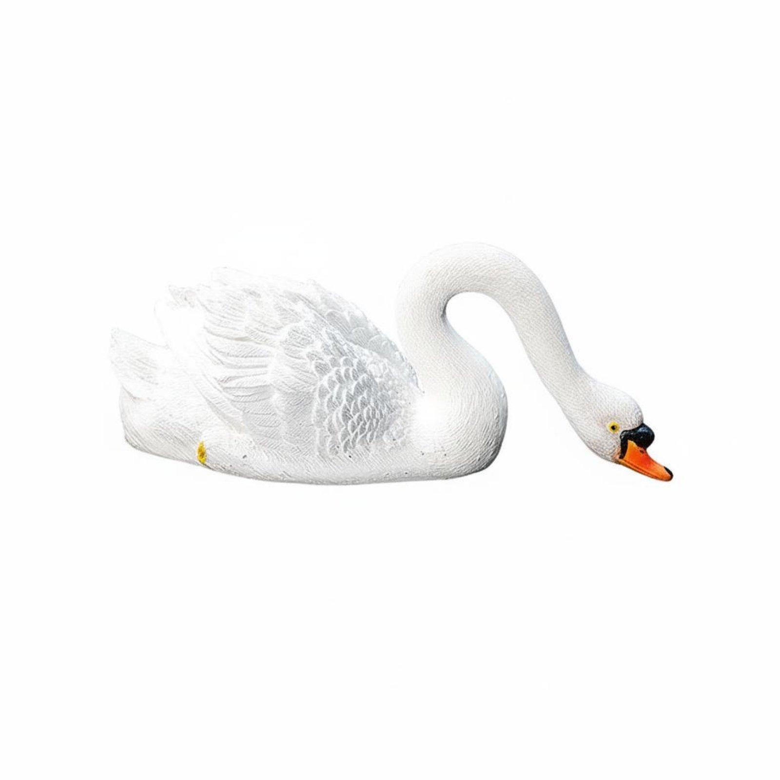 Buoyant Swan Statue White