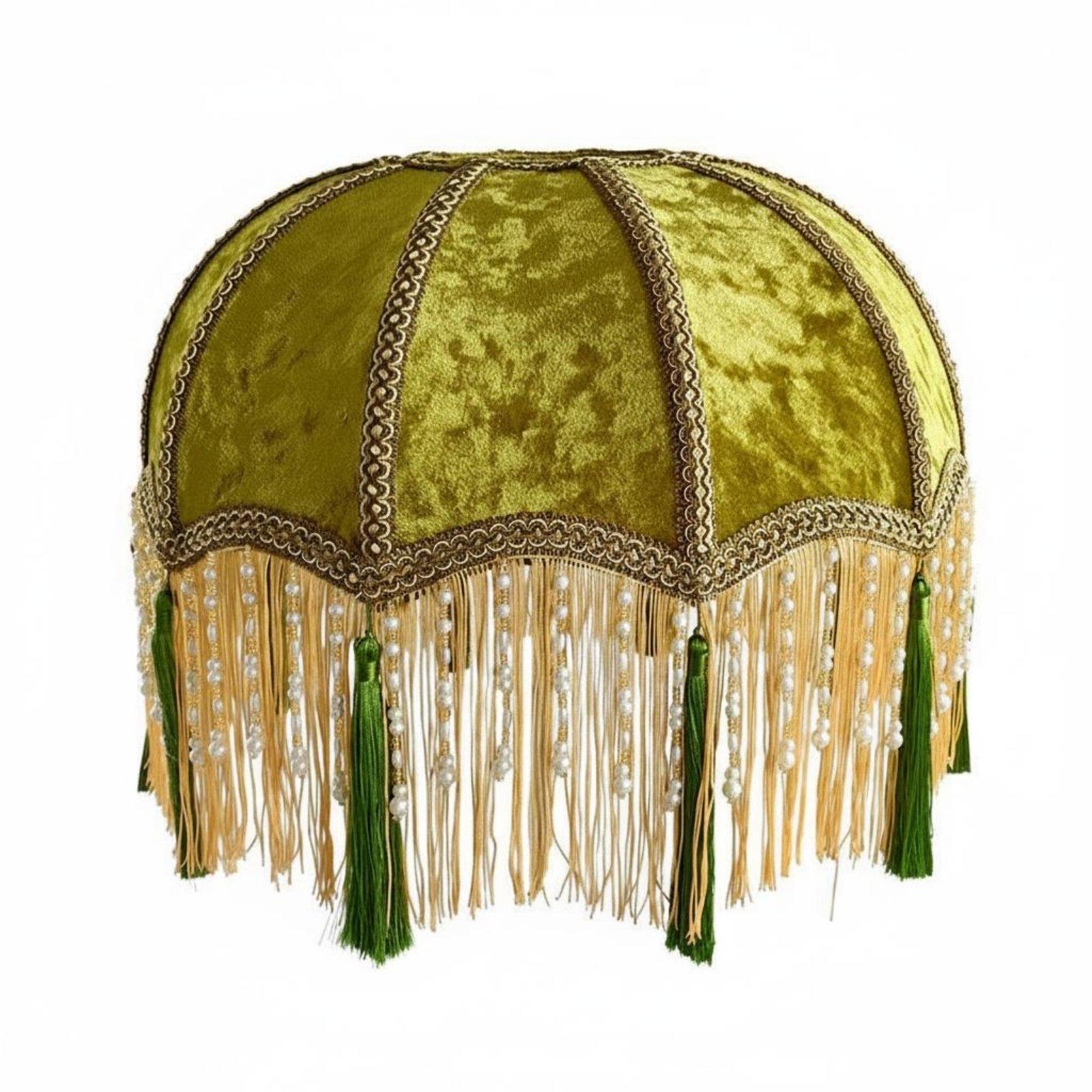 Tassel Lampshade Luxury Velvet Lamp Shade Decorative Tassels