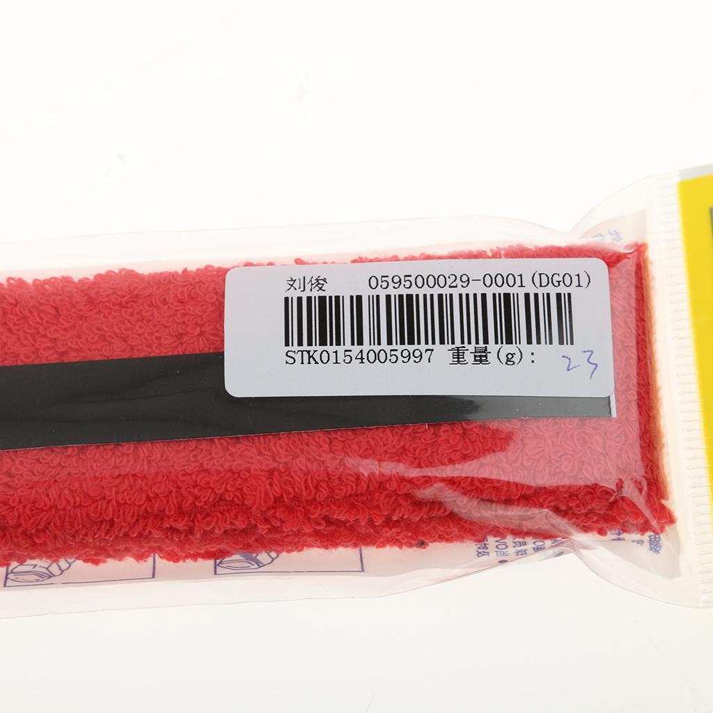 Cotton Anti-Slip Over Grip For Badminton/Tennis/Squash Rackets Red