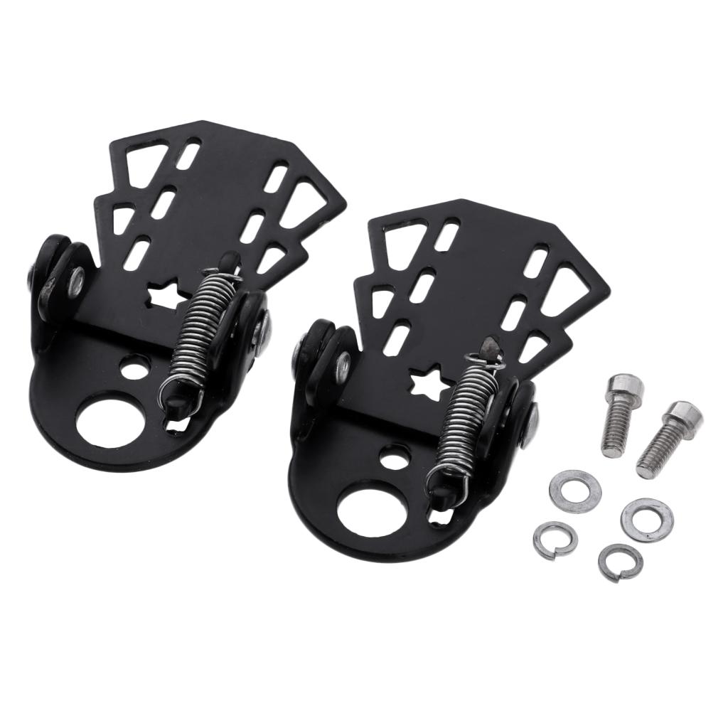 1 Pair Lightweight Steel Bike Foot Pedals, Bicycle Rear Seat Pedal Anti-slip Cycling Foot Pedals
