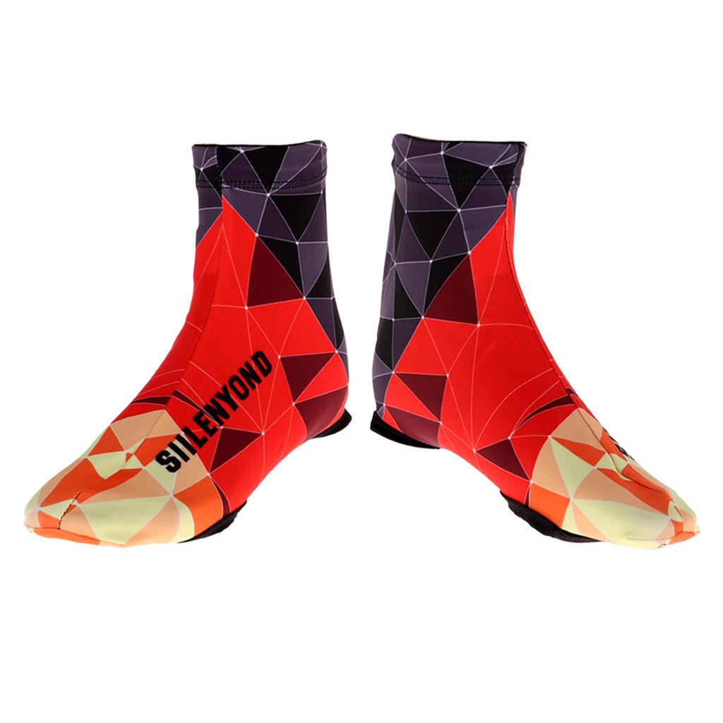 2 Pairs Windproof Bike Cycling Shoe Covers Winter Biking Zipper Overshoes