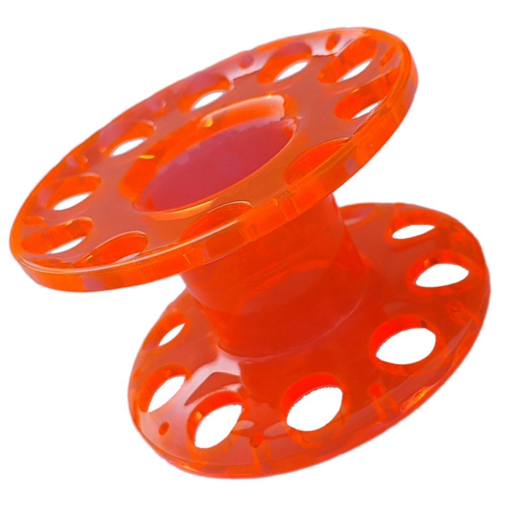 3xScuba Diving Dive Finger Reel Underwater Snorkeling Guide Line Spool Orange