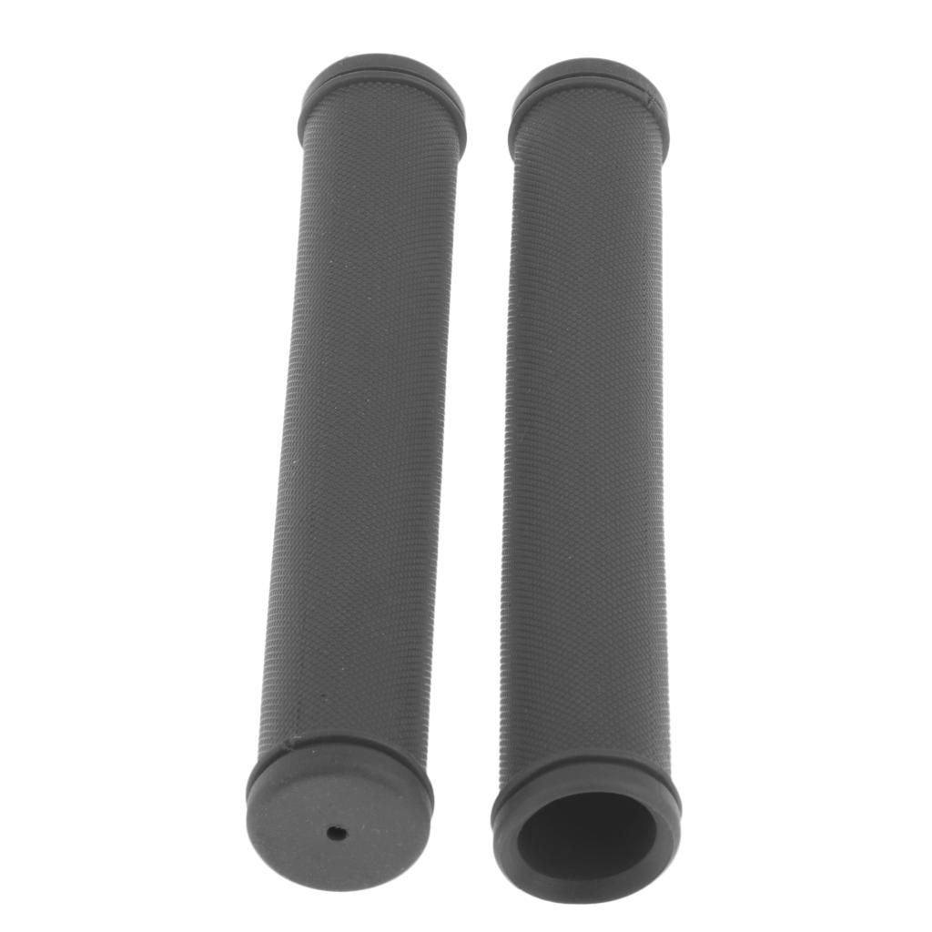 1 Pair Rubber Bicycle Handlebar Grips MTB Grips Bike Protective Sleeve Gray