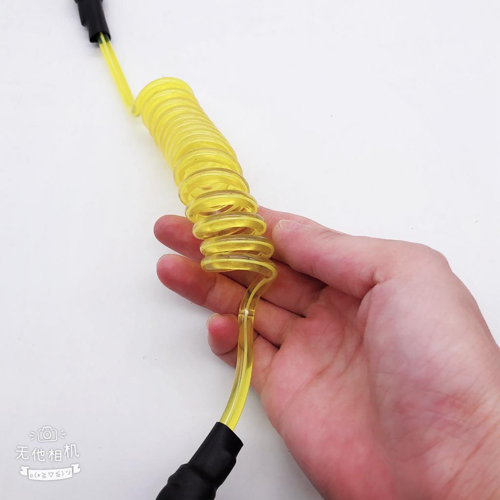 2xPaddle Safety Rod Elastic Leash Boats Raft Stretch Rope Yellow