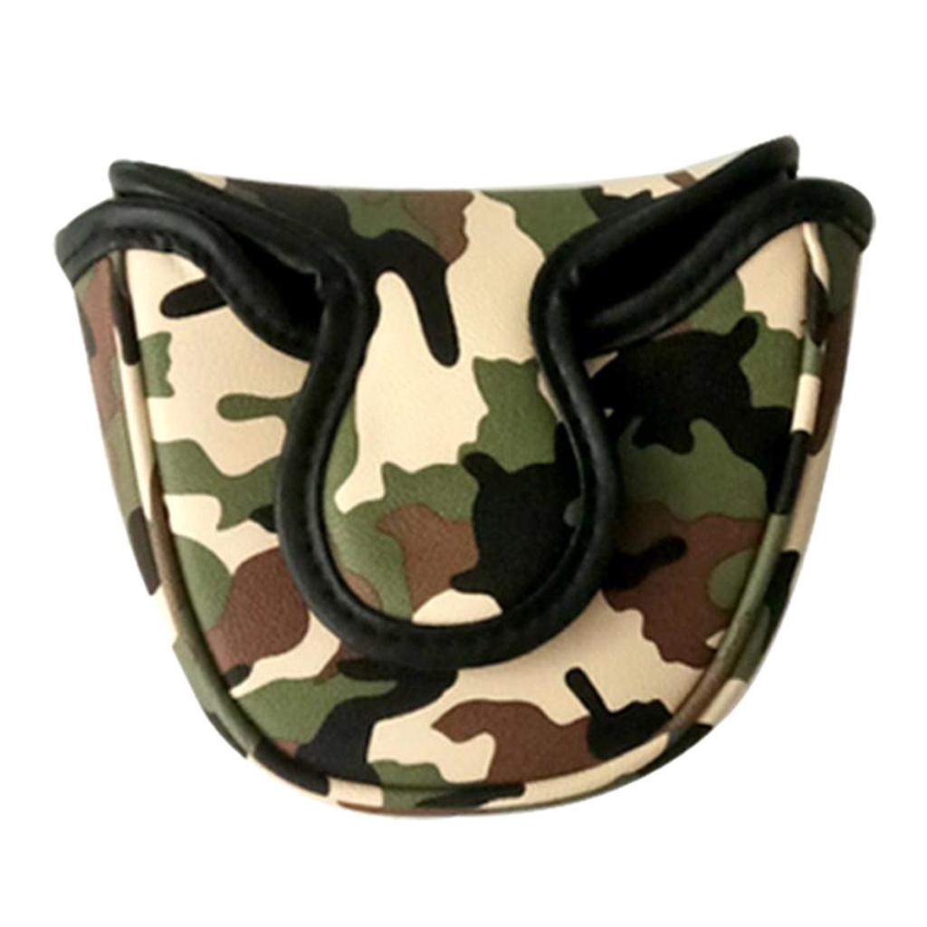 Waterproof Golf Small Mallet Head Cover Center Putter Guard Semicircle Green